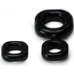 Sport Fucker Boner Kit Cockring et Ballstretcher noir